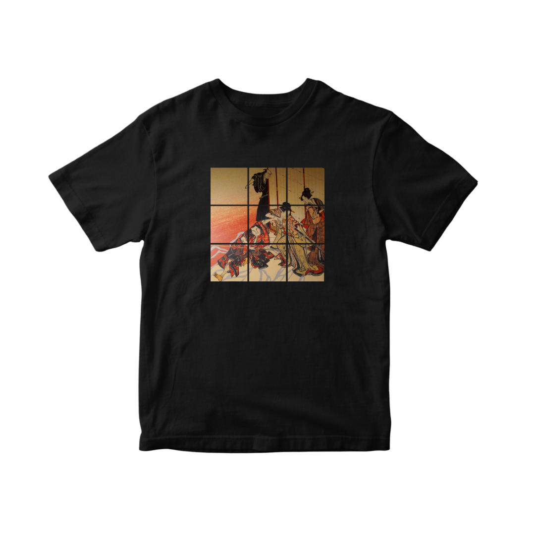 Black Modern Minimalist Size Chart Instagram Post (7) Samuray (Regular T-Shirt) - Image 1